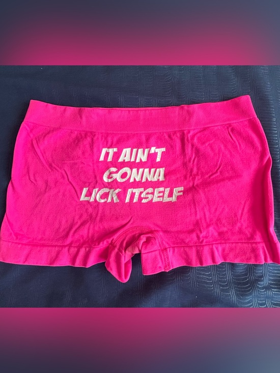 Other - Women’s Pink Boyshorts with Slogan